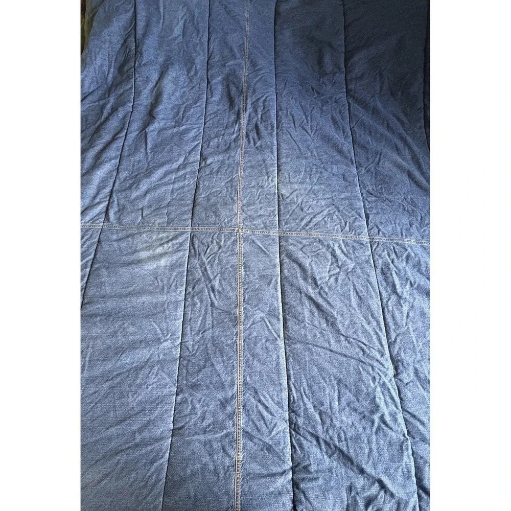Vintage Tommy Hilfiger Blue Denim Jean Stonewashed Full/Queen Comforter